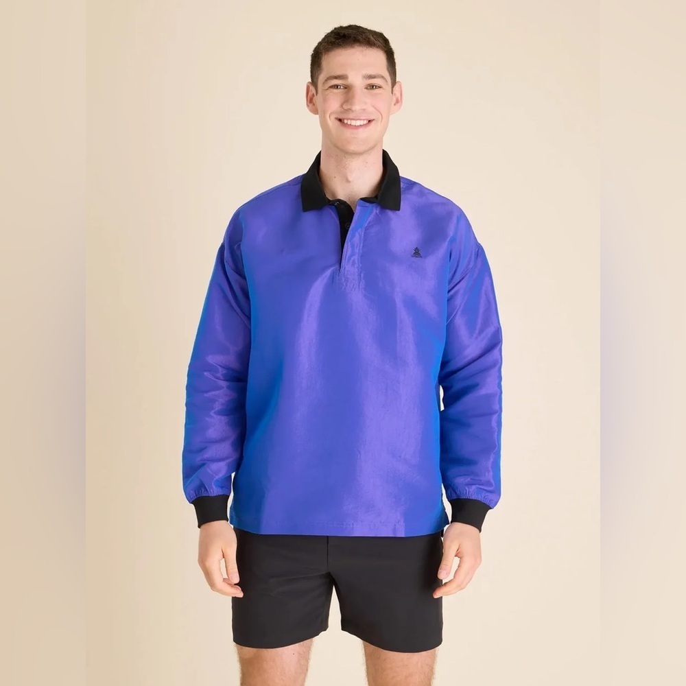 Chubbies • NWT Festifuns Range Pullover in Iridescent Purple